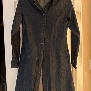 Denim Button-Up Dress